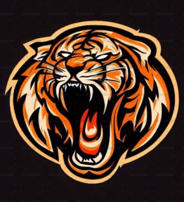Brüllender Tiger